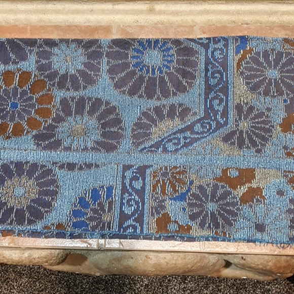 Vintage Bath Vintage Fieldcrest Blue Floral Bathroom Rug Poshmark